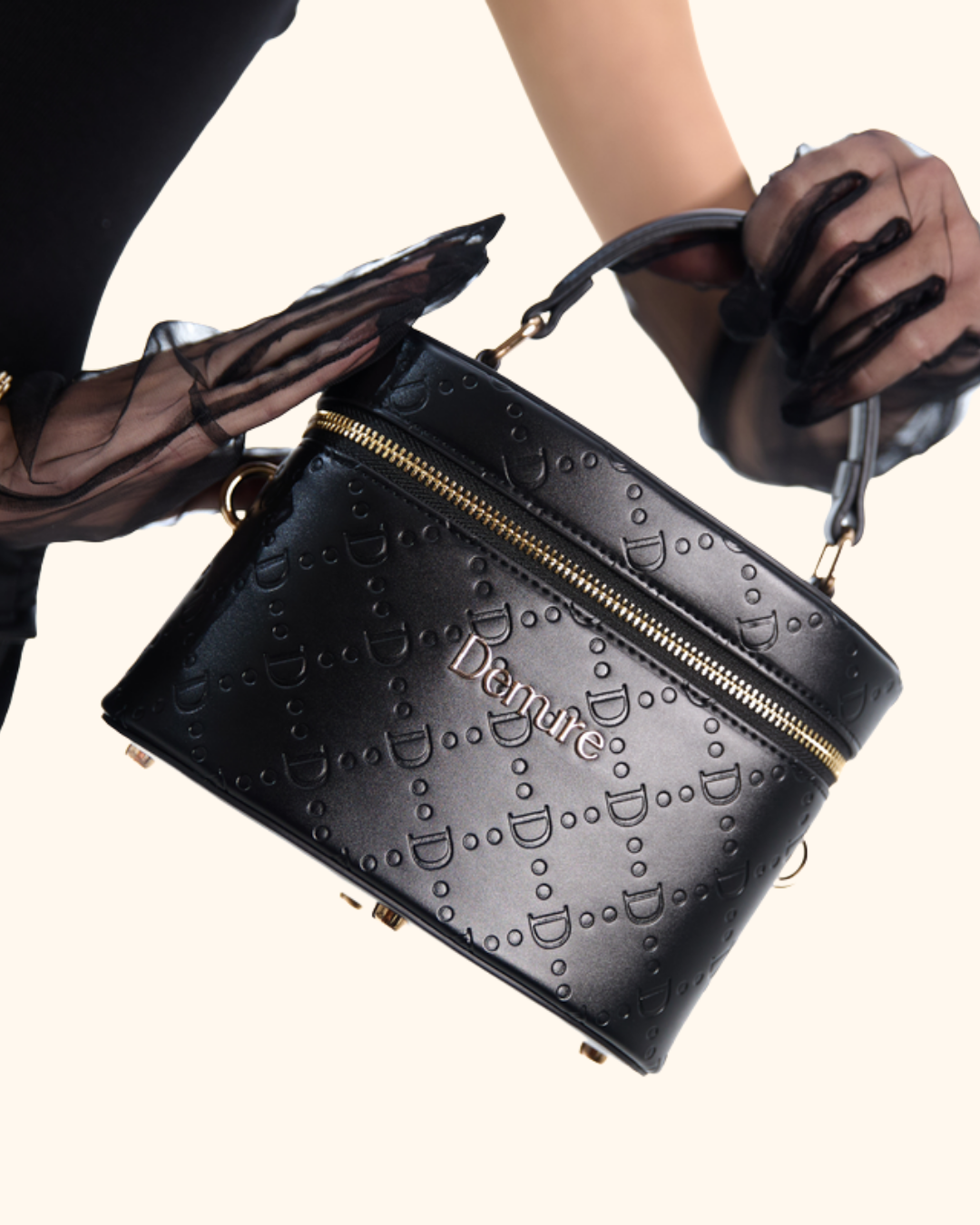 Noir Black Vanity Case Bag