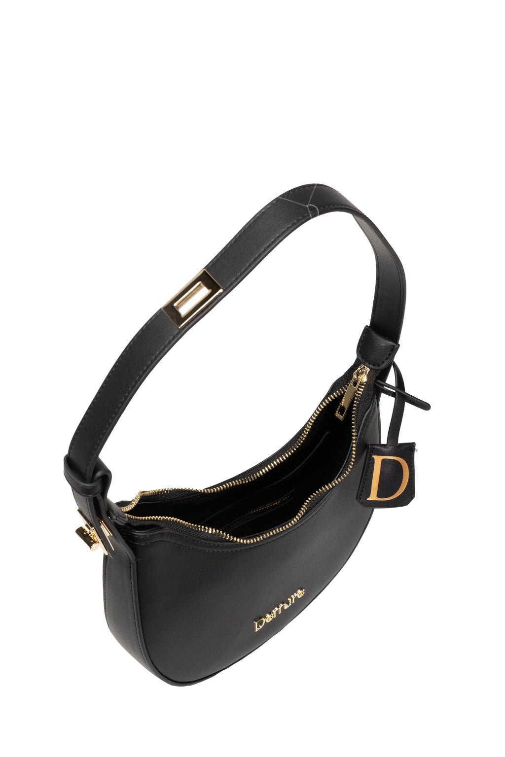 Luna Black Hobo Bag