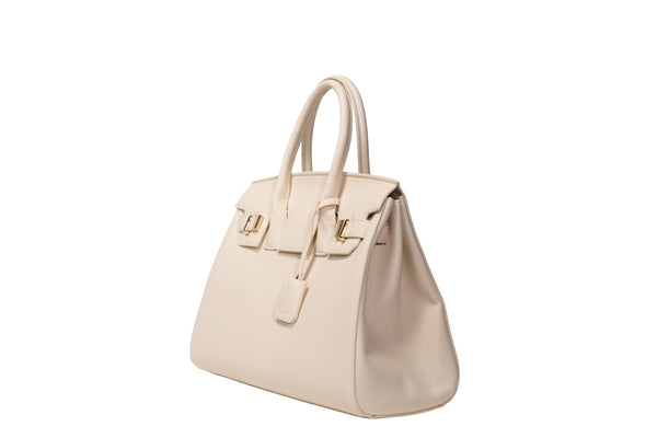 Ivory whisper hand satchel