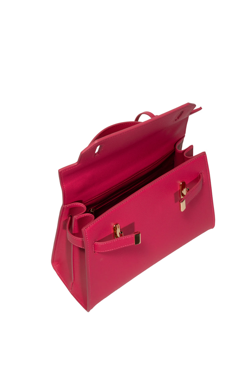 Fuchsia Flare Satchel