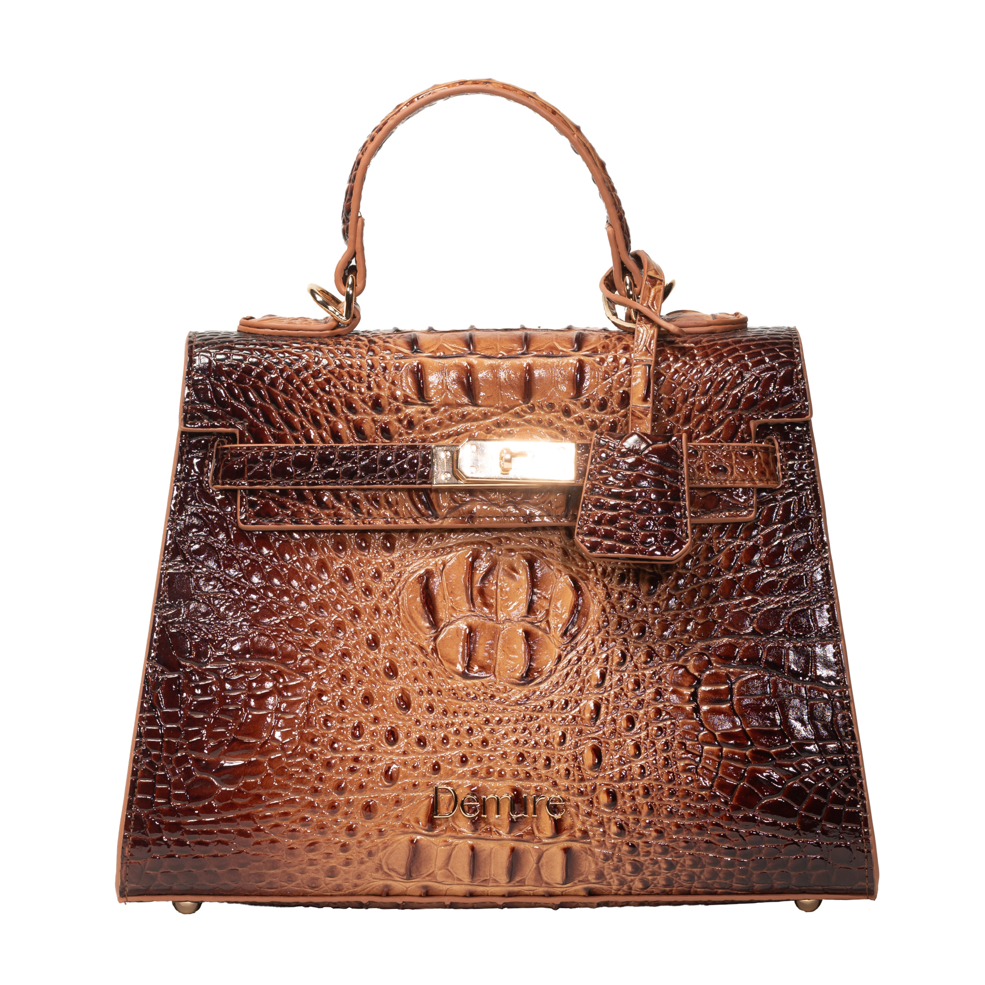 Brown Ombre Croc Bag