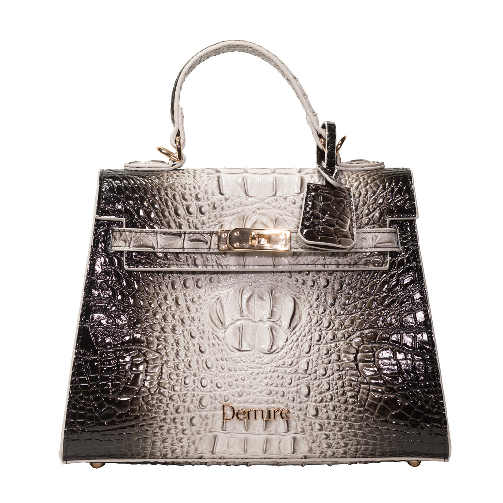 Grey Ombre Croc Bag