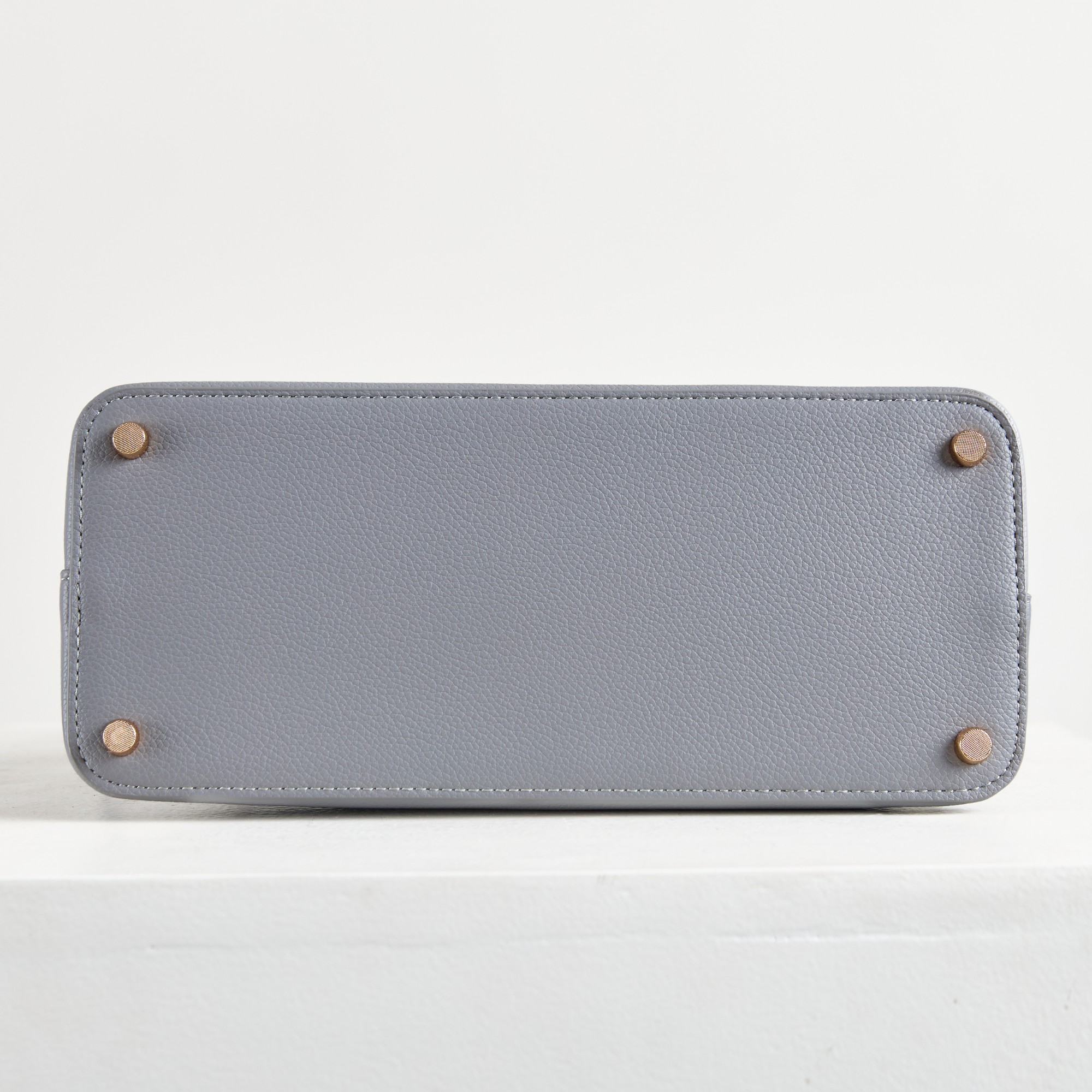 Classic Dusty Blue Dome Satchel Bag