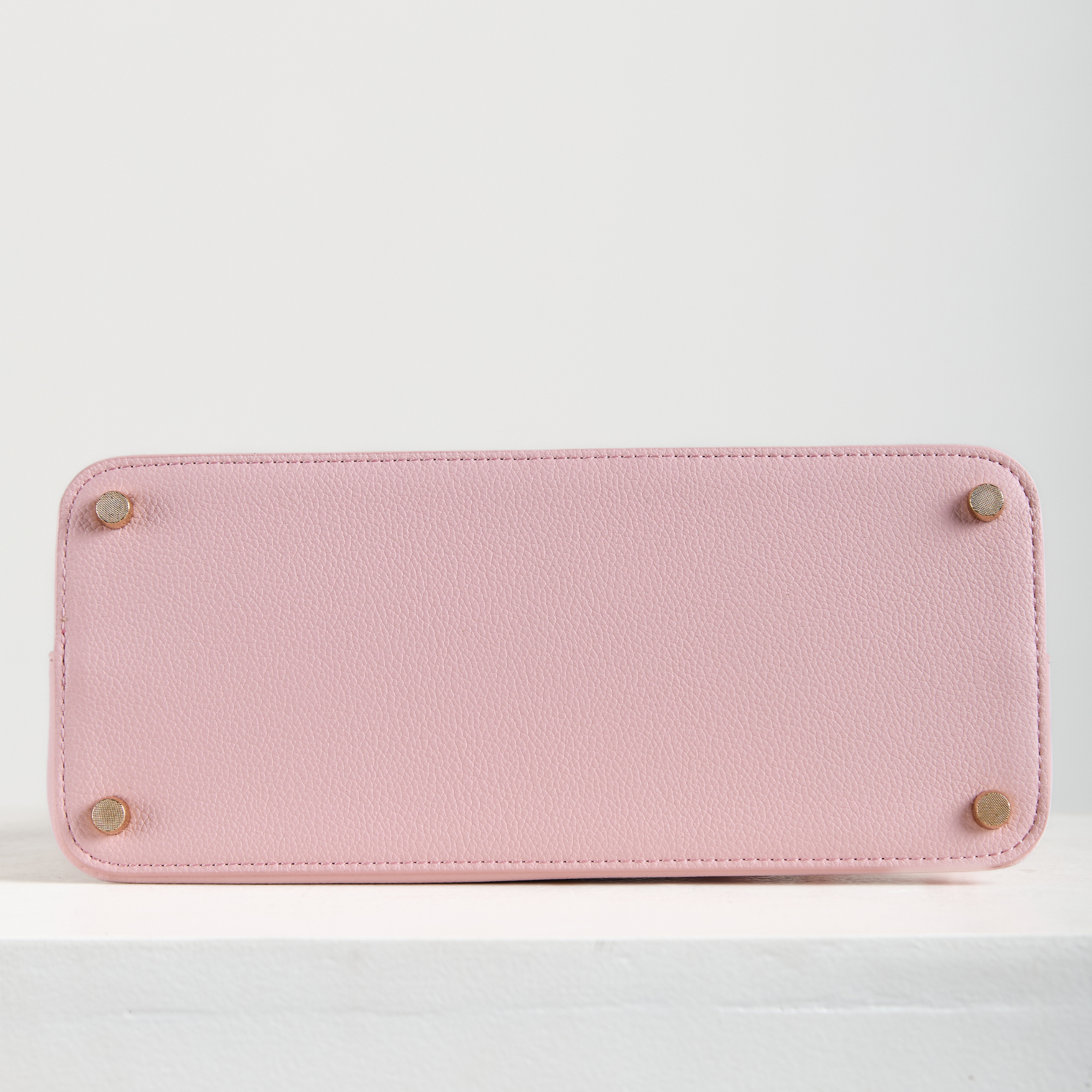 Classic Pastel Pink Dome Satchel Bag