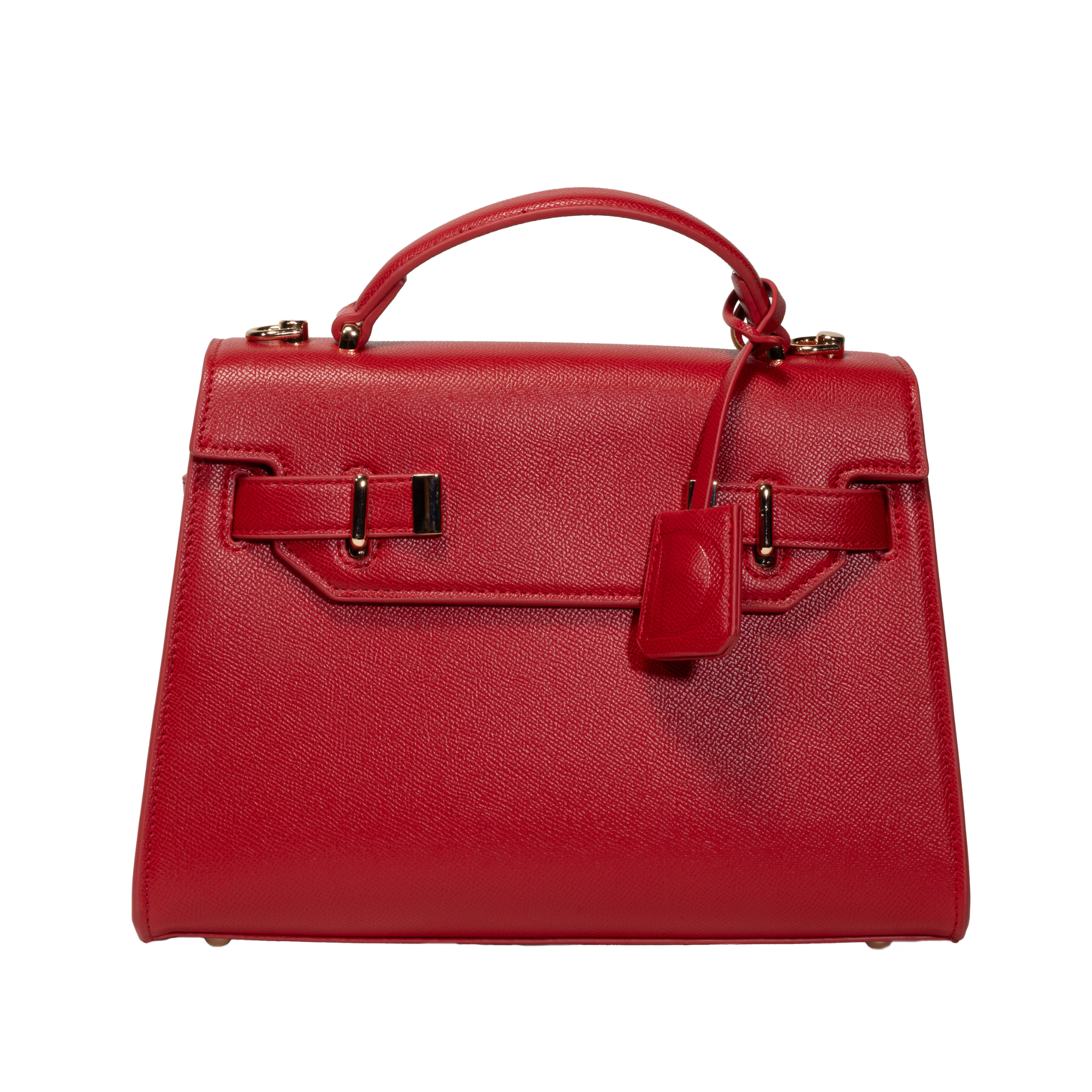 Top Handle Red Mini Satchel Bag