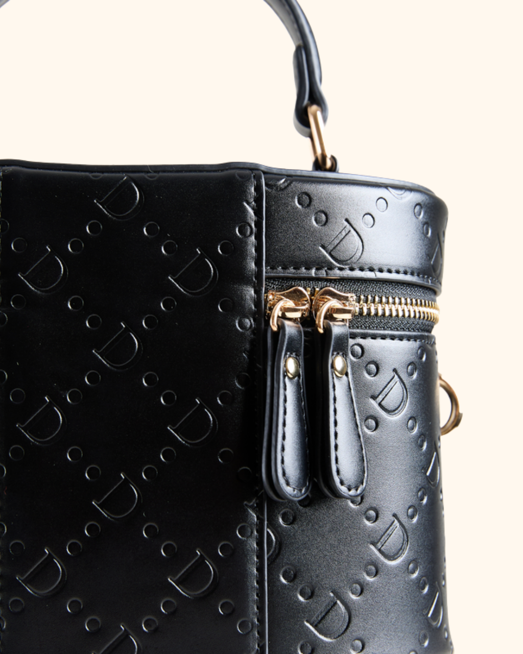 Noir Black Vanity Case Bag