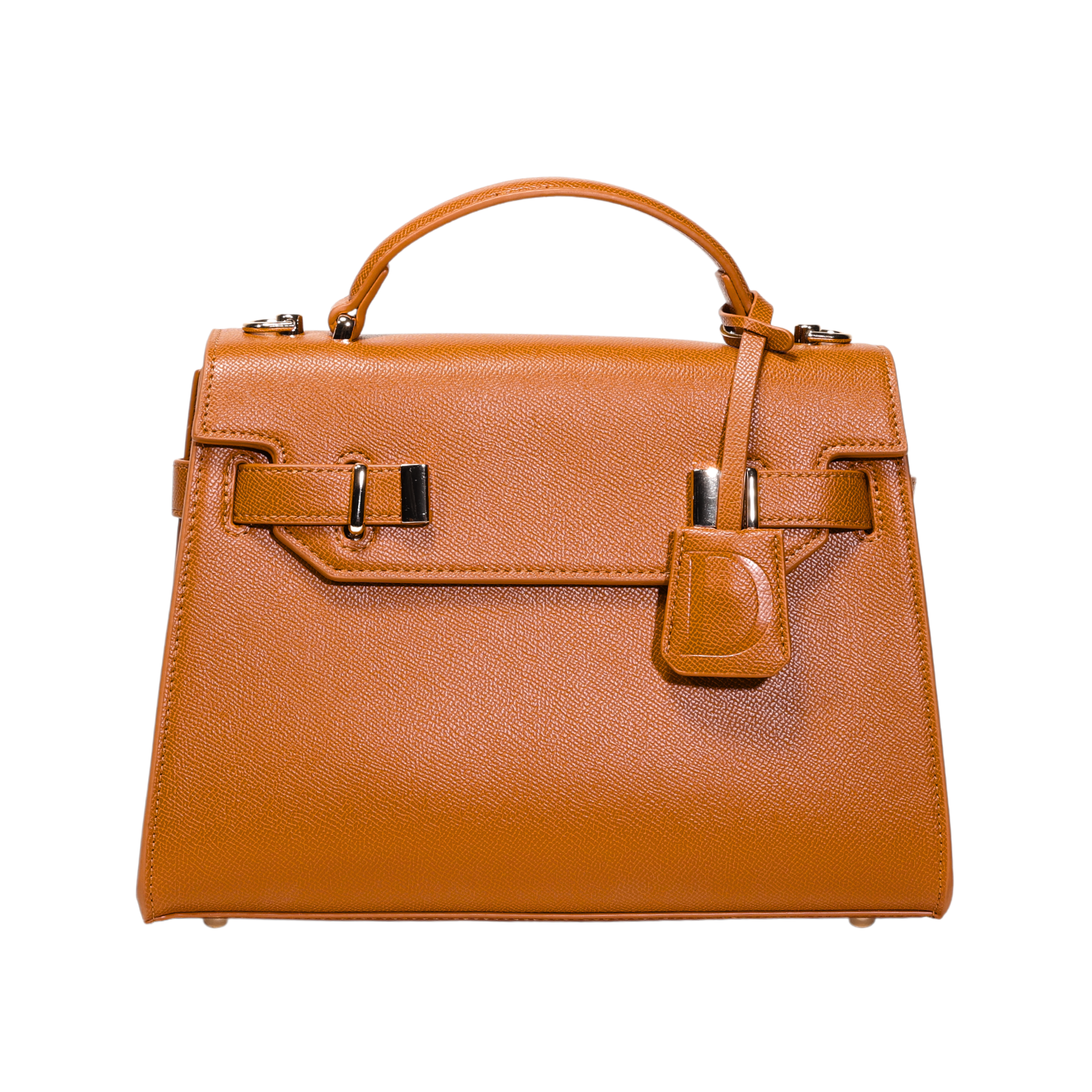Top Handle Tan Mini Satchel Bag